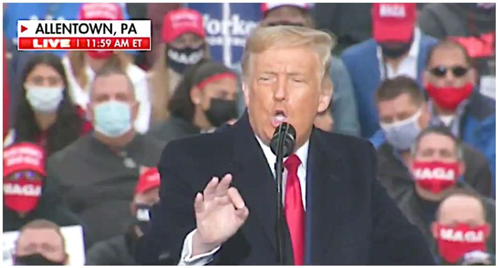 WATCH: Trump brags that authoritarians like Putin prefer him over Biden in bizarre rally rant