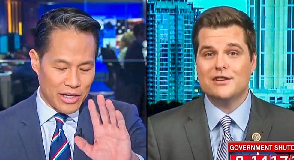 'They are not saying that': MSNBC host shuts down Matt Gaetz for claiming 'Democrats say walls are racist'
