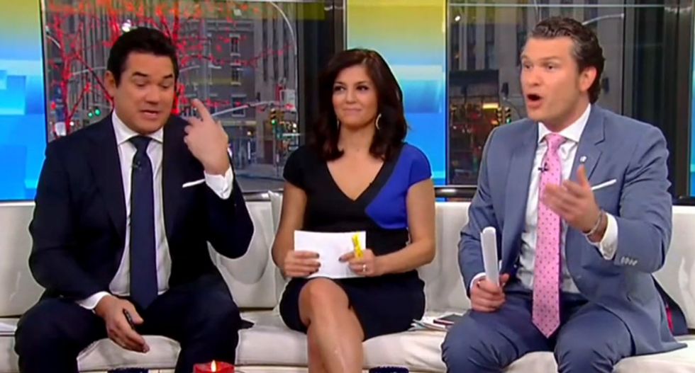 Even Fox & Friends was stunned that Trump dropped an all-caps 'HATERS' rant on New Year's Day