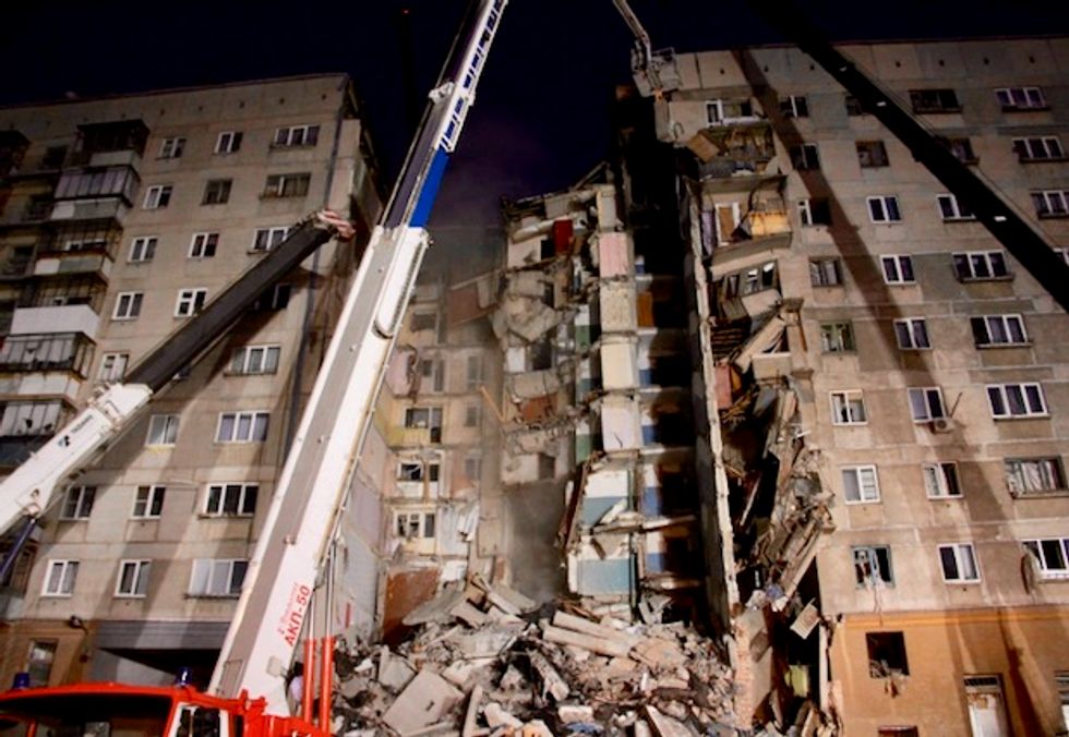 Rescuers pull baby alive from Russian block after gas blast