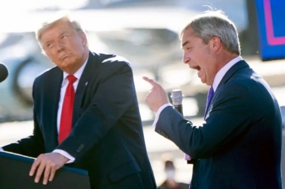 Trump praises Brexit leader Nigel Farage as 'king of Europe'