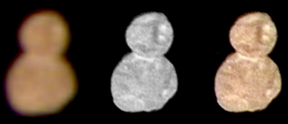 NASA says faraway world Ultima Thule shaped like 'snowman'