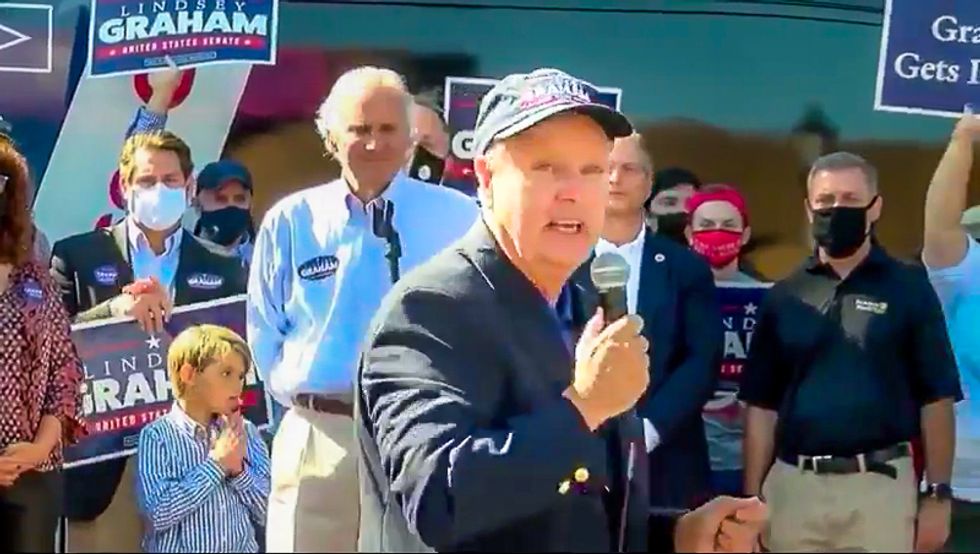 Lindsey Graham tells women: 'There's a place for you in America' if you 'follow traditional family structure'