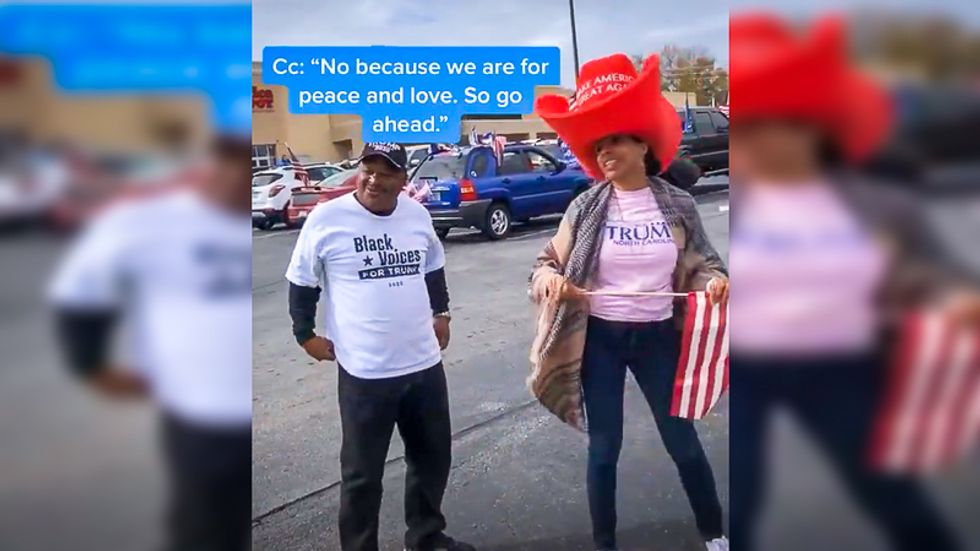 Members of 'Black Voices for Trump' caught on video harassing Black Biden supporters in NC