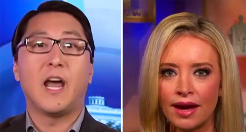 RNC's Kayleigh McEnany has a furious meltdown after former GOPer points out all the Americans killed by guns