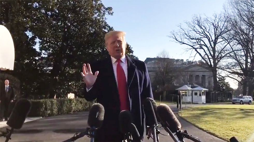 WATCH: Trump claims he 'relates' to unpaid workers as he holds 800,000 federal employees hostage for border wall