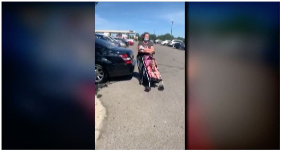 Woman holds Black family ‘hostage’ in Krogers parking lot and calls the cops – after child steps on a shelf