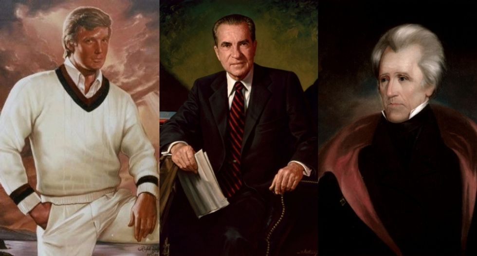 Trump must be talking to portraits of dead presidents -- because no living presidents support his wall: historian