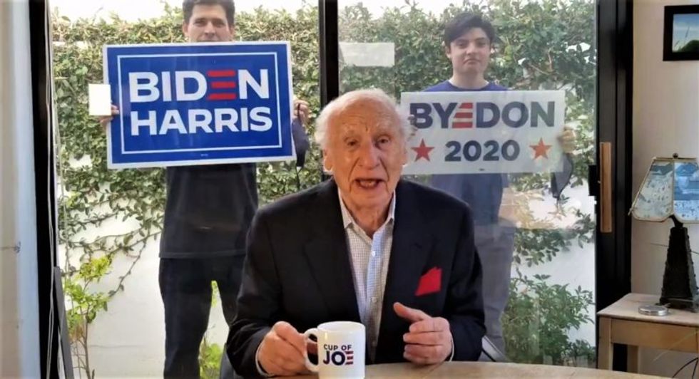 WATCH: Comedy legend Mel Brooks makes his first-ever political video to endorse Joe Biden