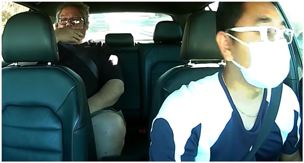 WATCH: Lyft passenger launches into threatening racial tirade against driver after being told to wear a mask