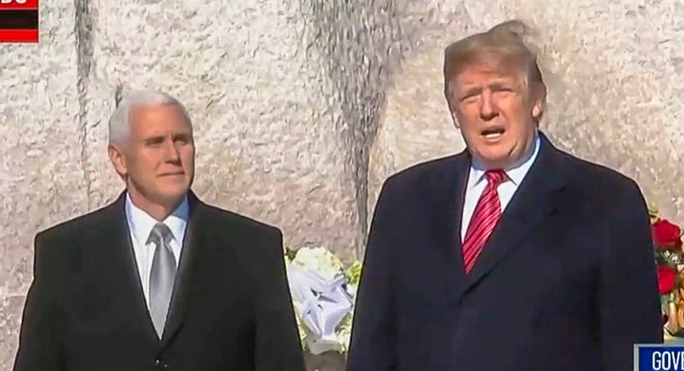 Trump makes surprise MLK Day visit to King's memorial -- and then leaves after less than 2 minutes
