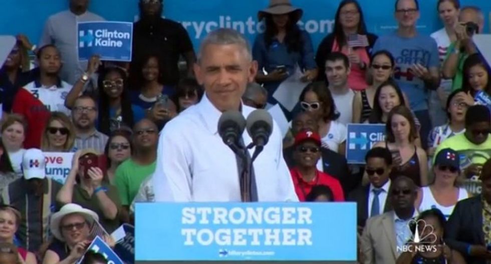 WATCH LIVE: Barack Obama campaigns for Hillary Clinton in Michigan