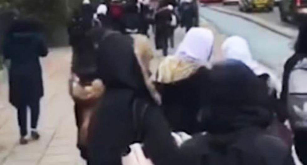 WATCH: Elderly man arrested for stalking Muslim schoolgirls and threatening to sterilize them