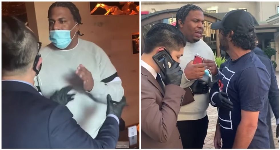 WATCH: Black man booted from sushi restaurant for wearing sneakers while white woman in sneakers is allowed to stay