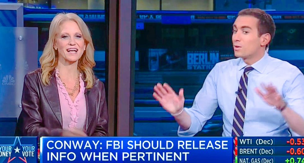 Kellyanne Conway scoffs at Trump child rape case: 'Next you're going to ask about his taxes'