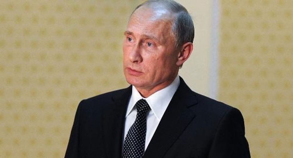 Vladimir Putin depicted as Hercules in Moscow art exhibition