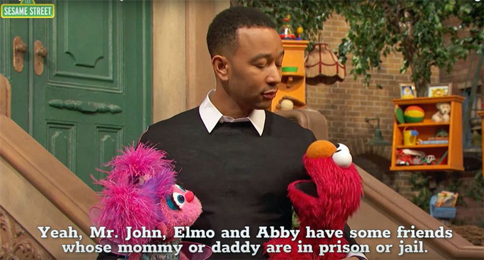 WATCH: John Legend teams up with Sesame Street in holiday video for kids with incarcerated parents