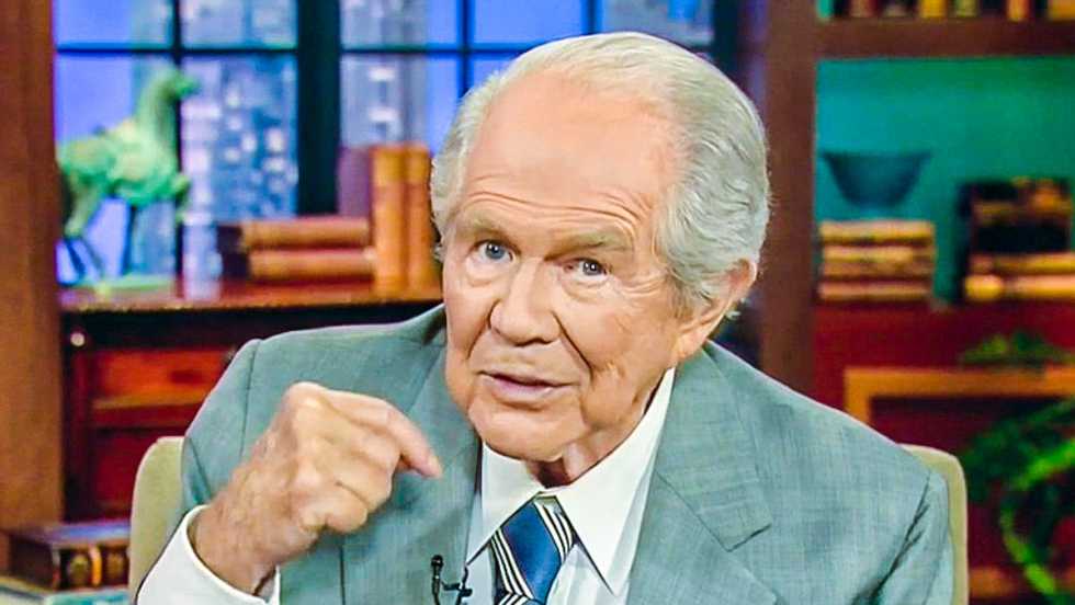 'It belongs to God!': Pat Robertson snaps at 'liberal' viewer who wants to tax churches