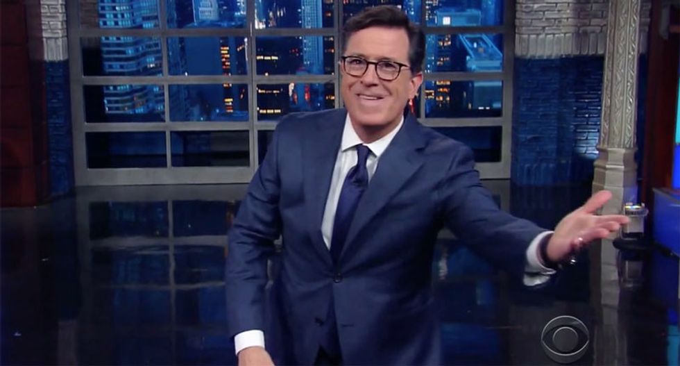 'Boob Island?': Stephen Colbert ridicules Trump-penned BDSM novel written at a '4th grade level'