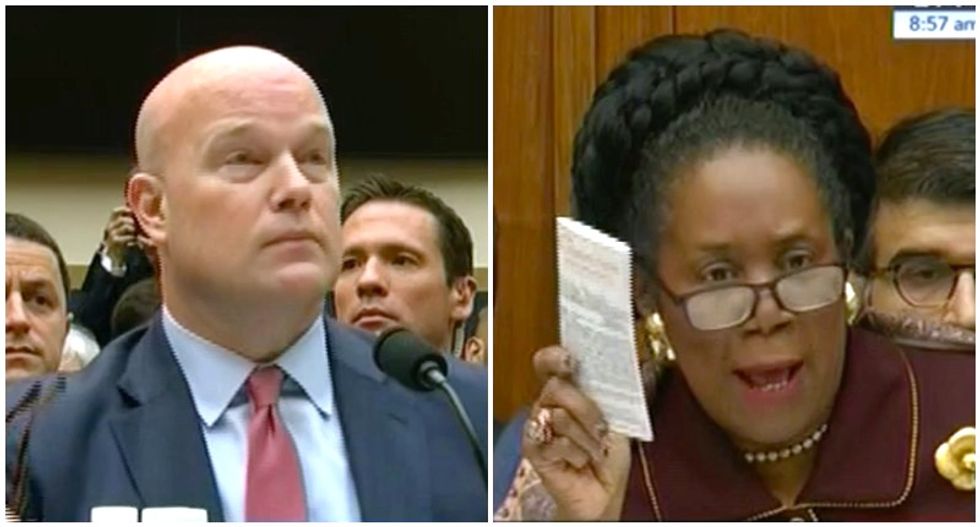 Sheila Jackson Lee rains hell on Matt Whitaker: 'We are not joking here and your humor is not acceptable'