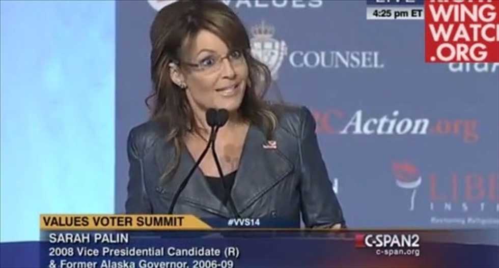 Sarah Palin: Christian conservatives are 'the most slandered group in America'