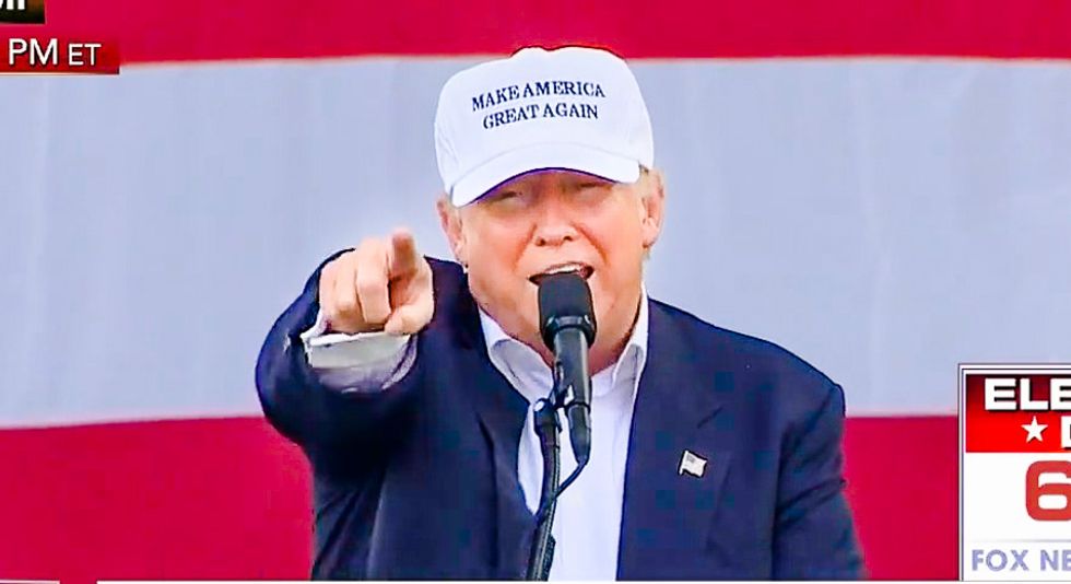 Trump bullies female reporter who needed Secret Service protection in front of 4,000 people
