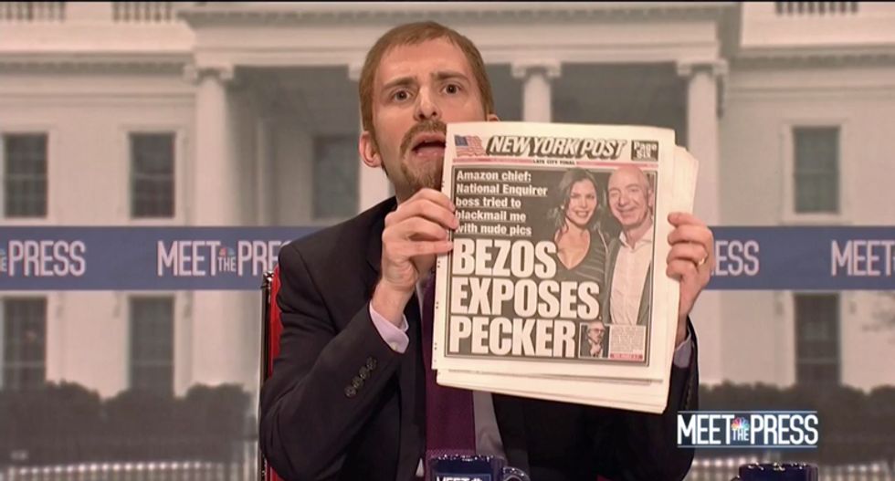 SNL goes in-depth on the appearance of Jeff Bezos' penis during cold opening