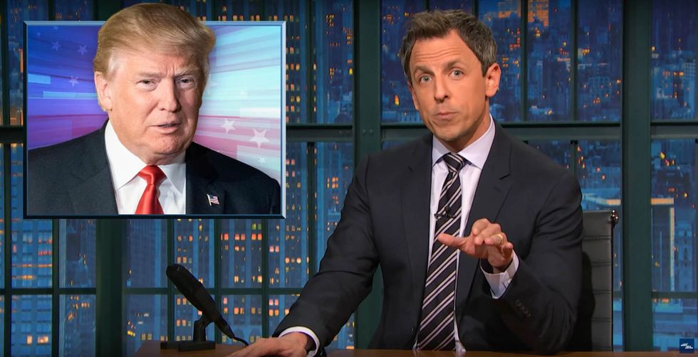WATCH: Seth Meyers takes a sledgehammer to the idea that Trump and Clinton are equally bad