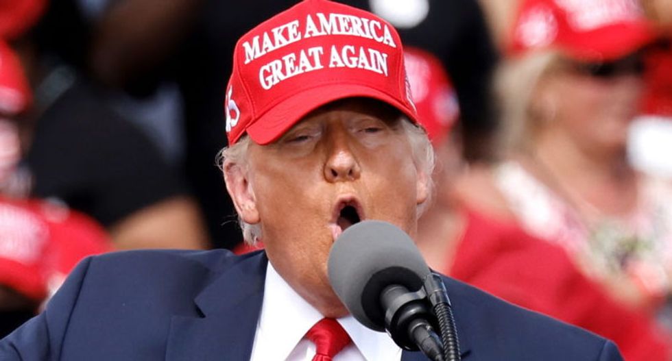 WATCH: Trump goes off teleprompter and kneecaps Georgia GOP candidates by pushing election fraud delusions