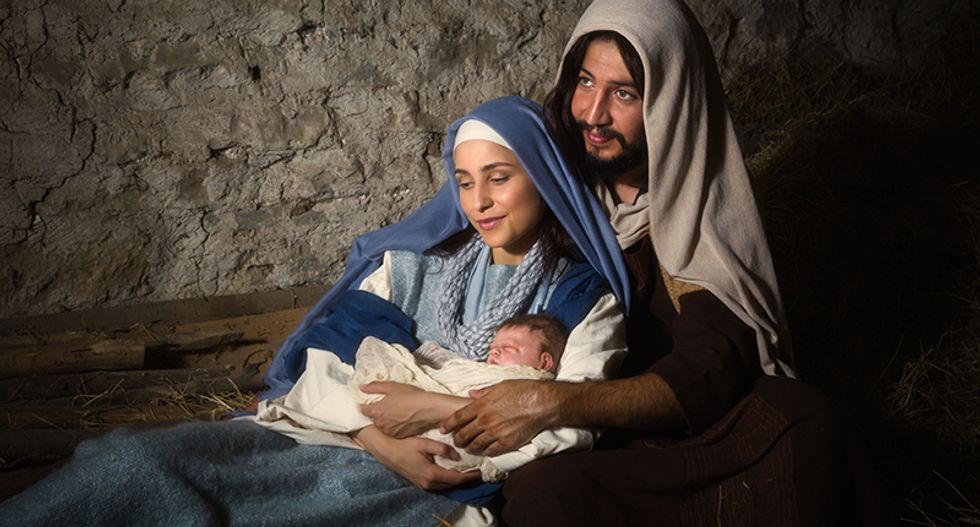 Vandals turn giant nativity scene into an orgy