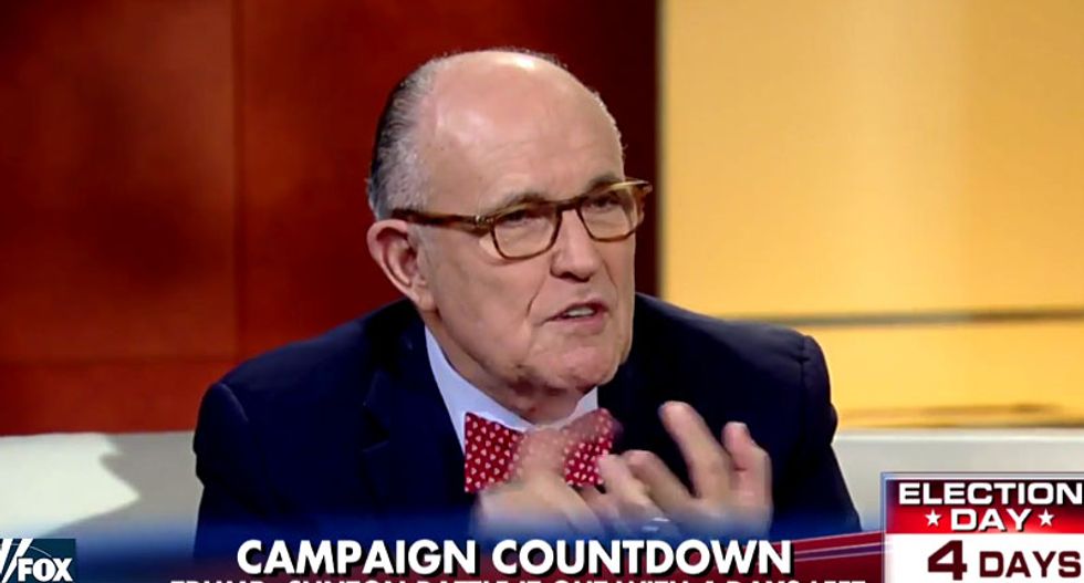 Rudy Giuliani offers more evidence he’s using Fox to push anti-Clinton conspiracies for FBI insiders