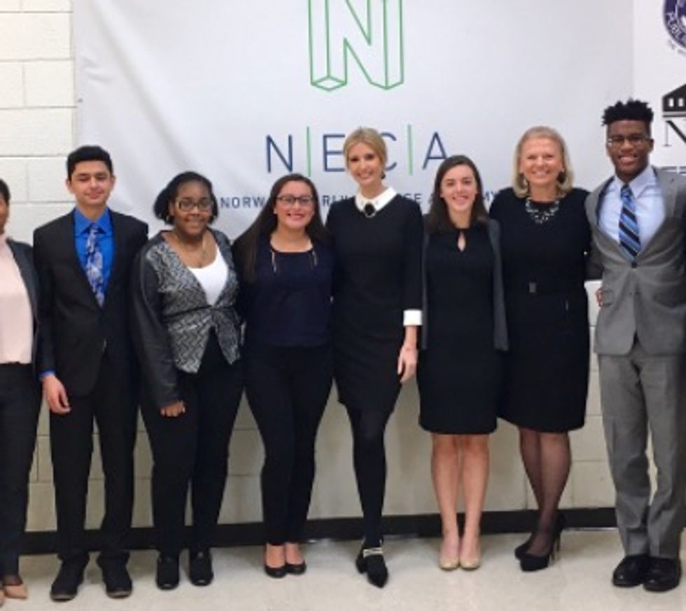 Ivanka Trump surprises a Connecticut high school and the parents are pissed