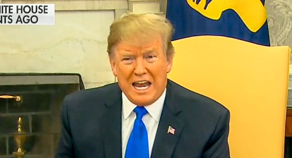 Defiant Trump tells reporters 'it doesn't matter what I discussed' with Ukrainian PM -- then smears Joe Biden