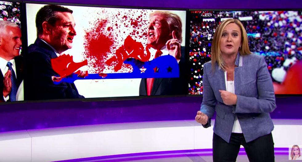 Here are 46 hilarious nicknames Sam Bee bestowed upon ‘crotch-fondling slab of rancid meatloaf’ Donald Trump