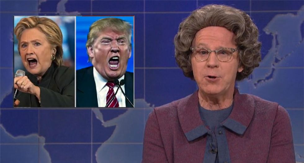 'Jesus is not on the ballot': SNL's Dana Carvey returns as the 'Church Lady' to talk about Tuesday's election