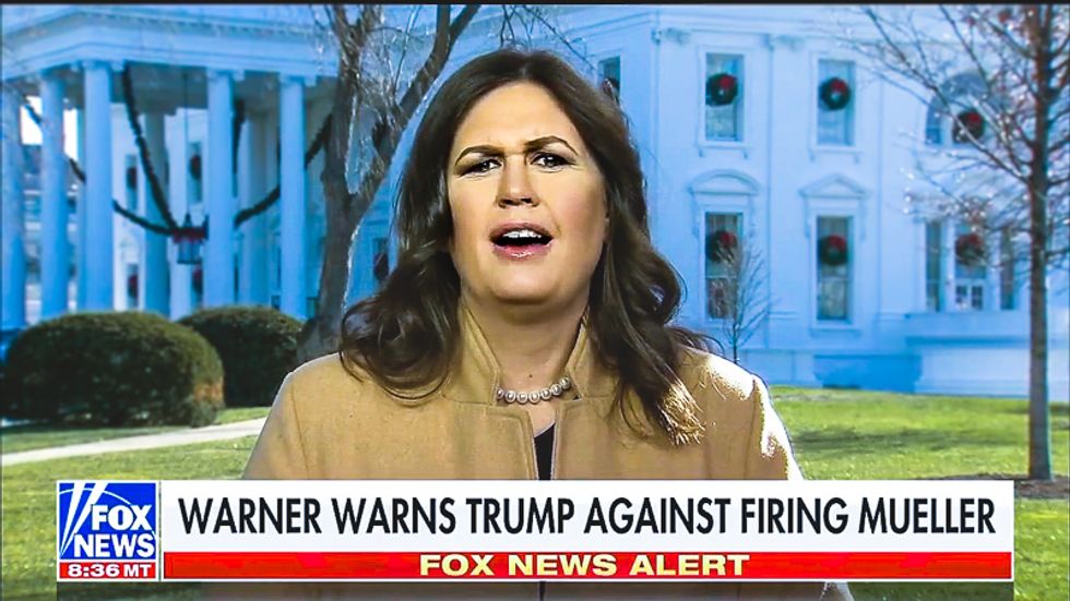 Sarah Sanders: 'For 1000th time, no intention of firing Mueller' because 'this hoax will wrap up very soon'