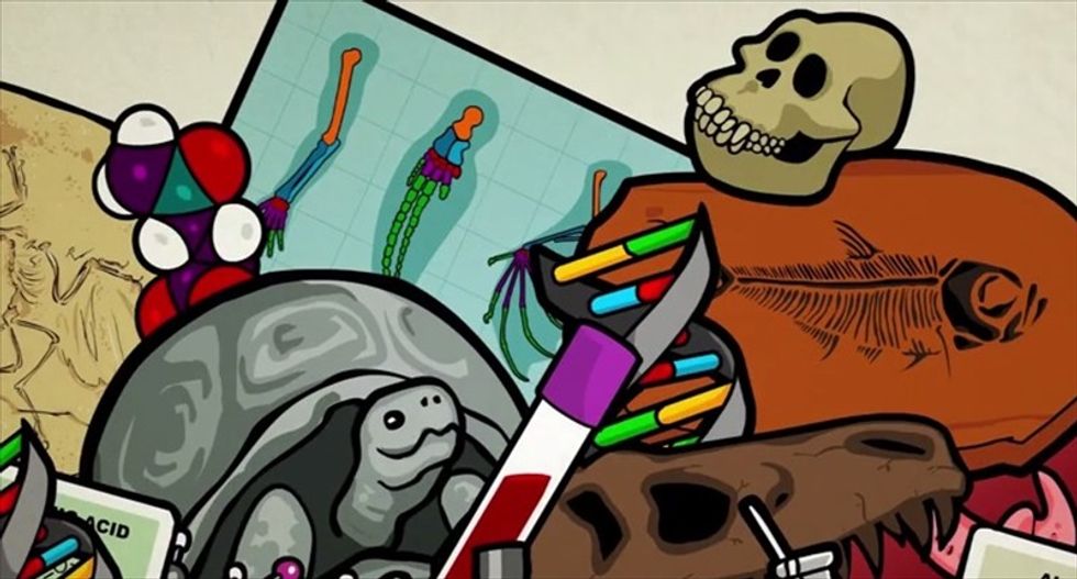 The next time your right-wing uncle tries to ruin the holidays with 'proof' of creationism, show him these videos