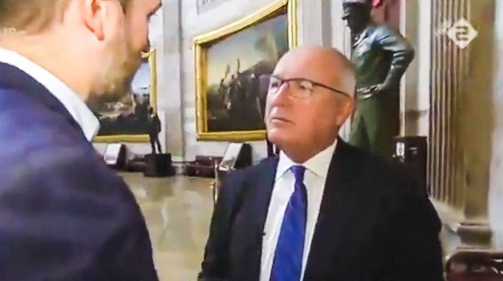 WATCH: Trump ambassador shouts ‘fake news’ at reporter — and gets immediately busted with damning video