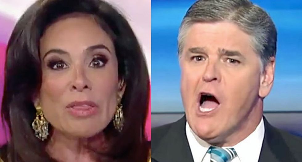 Fox News hosts are doubling down on this nutty conspiracy theory in the hopes of saving Trump