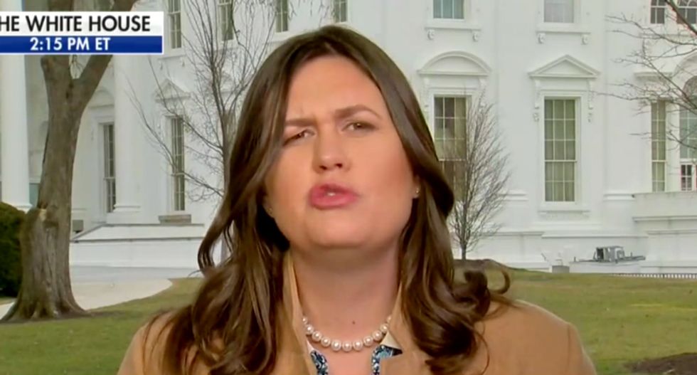 Sarah Sanders lashes out at Democratic 'sore losers' after Fox asks her about Mueller team's criticism of Barr