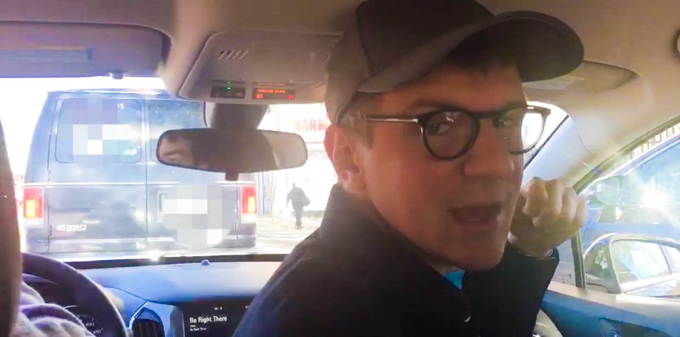 James O'Keefe films himself committing voter intimidation by stalking a church van bringing people to polls
