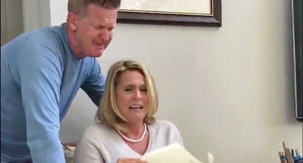 'Our home is finally all YOURS': Heartwarming video shows parents learning their mortgage is paid off