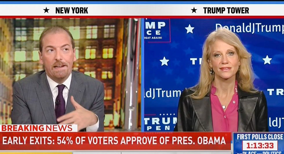 Kellyanne Conway offers excuses as polls close: Blame ‘former presidents not voting for us'