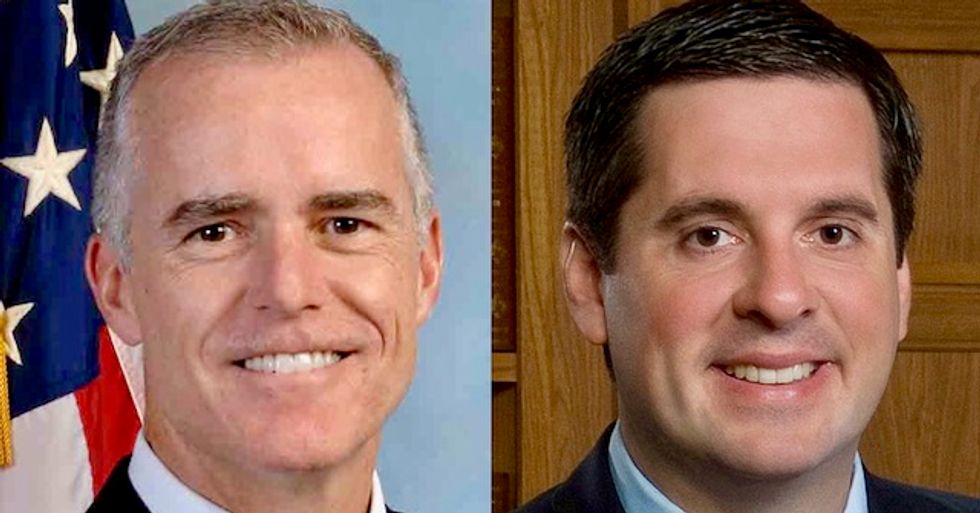 McCabe blames Devin Nunes for leaking details of FBI’s Trump investigation to the White House