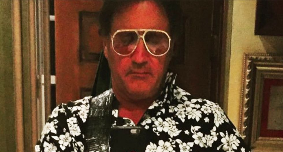 Internet flays brother of Sylvester Stallone for calling David Hogg a 'p*ssy' -- then deleting his tweet in a panic