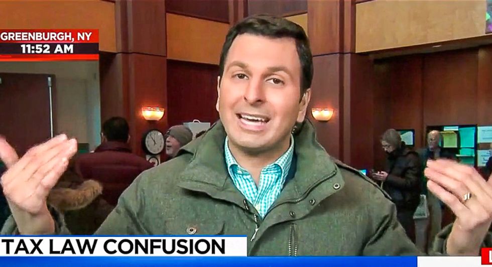 MSNBC reporter at tax office: People with wheelchairs and crutches are rushing in to avoid Trump's tax hike