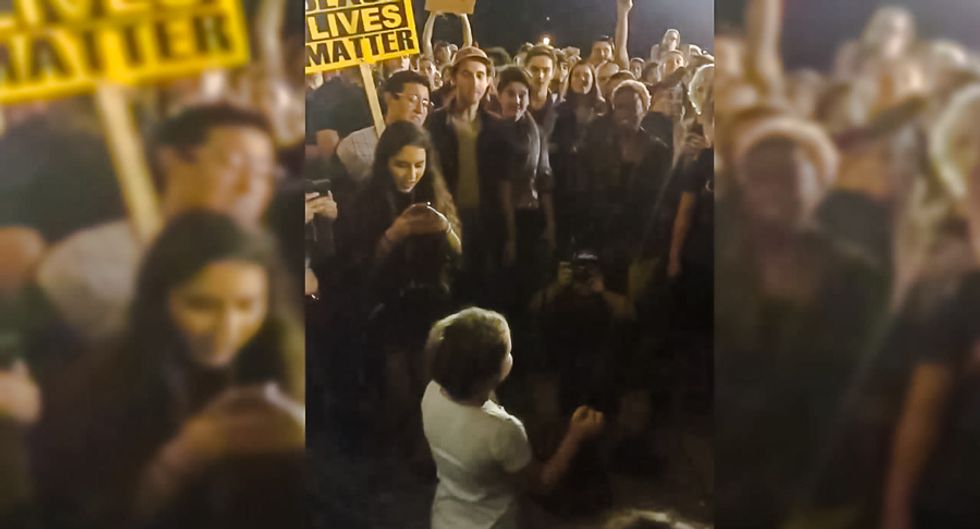 Little girl awes Texas Trump protesters with defiant speech -- and it will inspire you to fight on