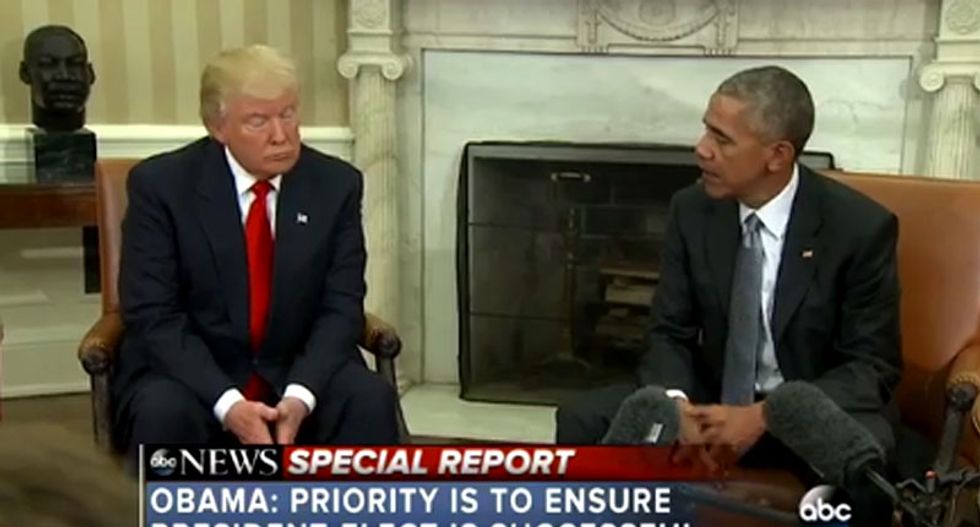 WATCH: Trump praises 'very good man' Obama after White House meeting