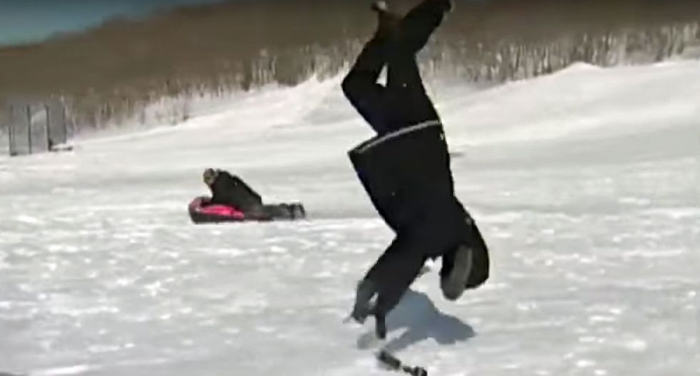 WATCH: 6 people doing incredibly stupid things in the freezing cold weather