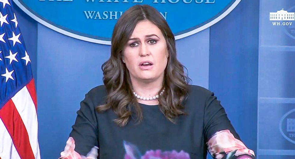 Sarah Sanders defends Trump's 'deep state Justice Department' tweet: 'Obviously' he doesn't mean entire DOJ